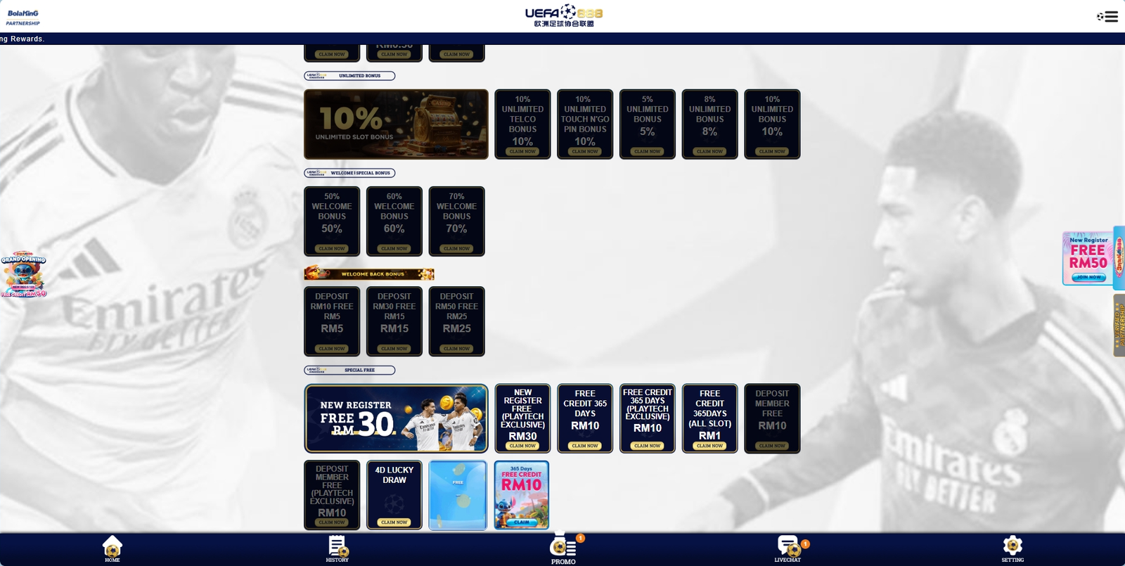 uefa888-free-credit-no-deposit-promotion